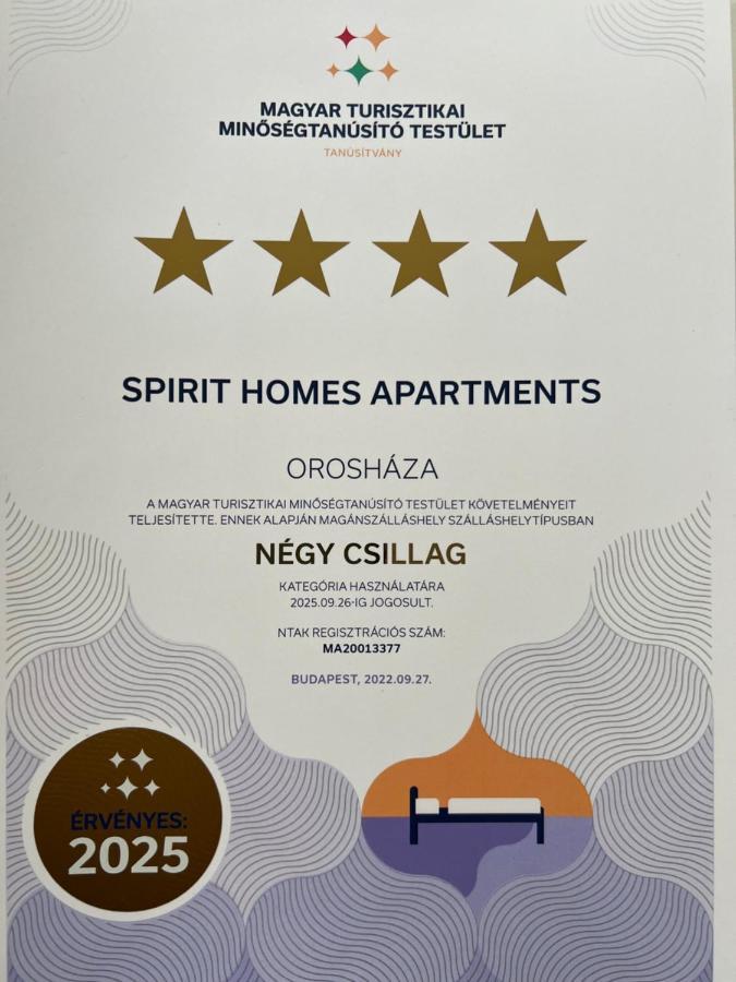 Spirit Homes Apartments Орошхаза Экстерьер фото